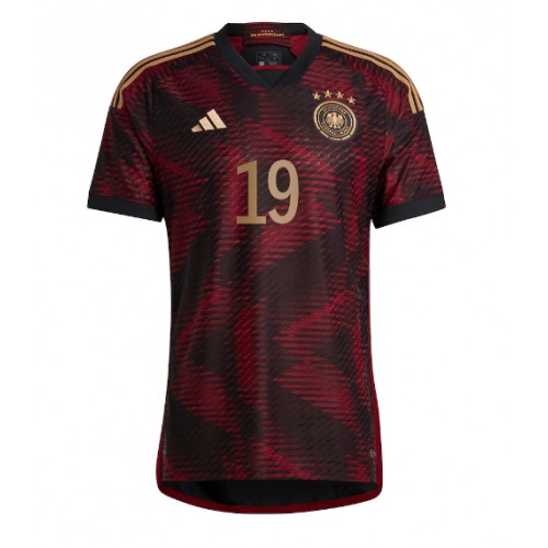 Niemcy Leroy Sane #19 Koszulka Wyjazdowych MŚ 2022 Krótki Rękaw